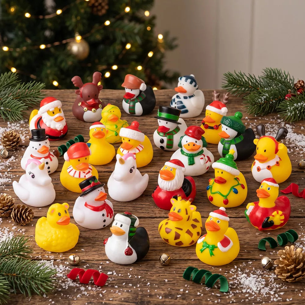 Advent Calendar 24 Rubber Ducks Gift-Ready