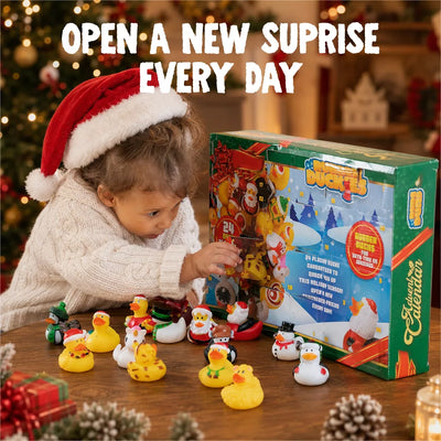 Advent Calendar 24 Rubber Ducks Gift-Ready