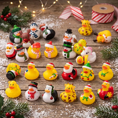 Advent Calendar 24 Rubber Ducks Gift-Ready