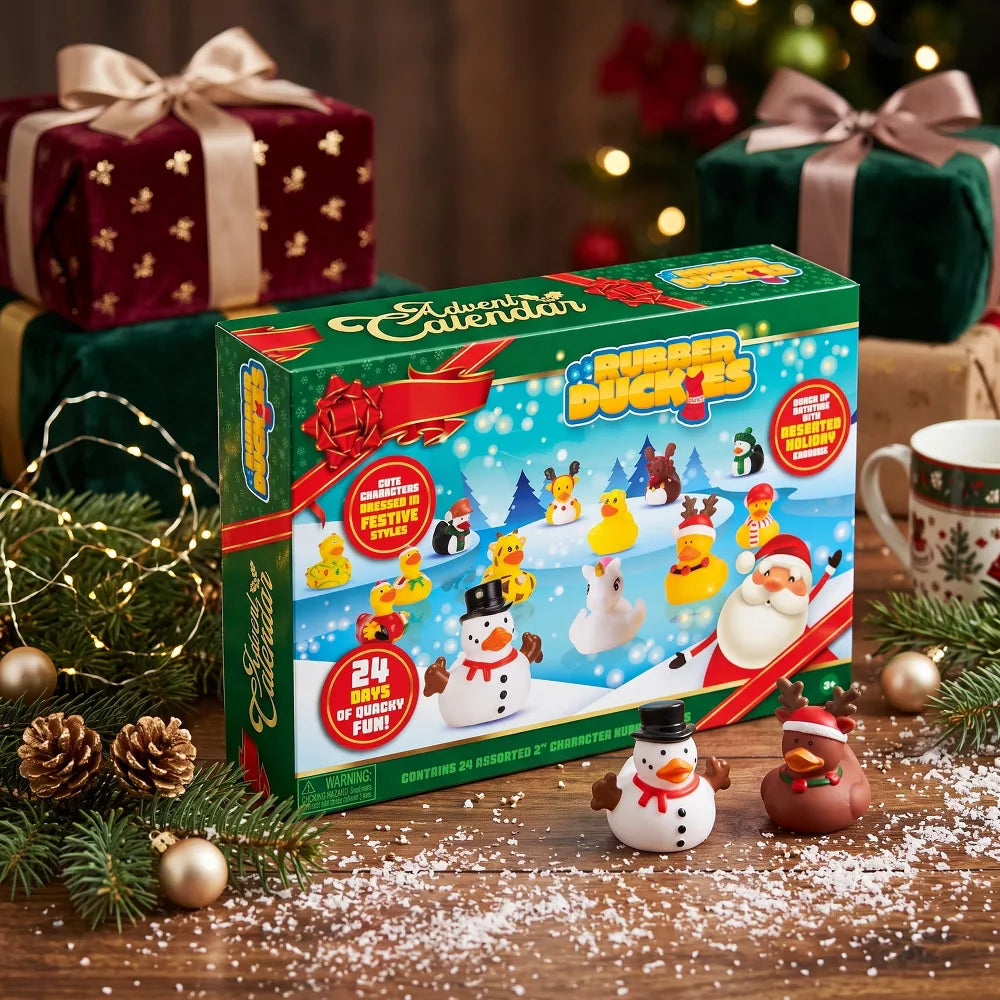 Advent Calendar 24 Rubber Ducks Gift-Ready