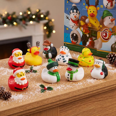 Advent Calendar 24 Rubber Ducks Gift-Ready