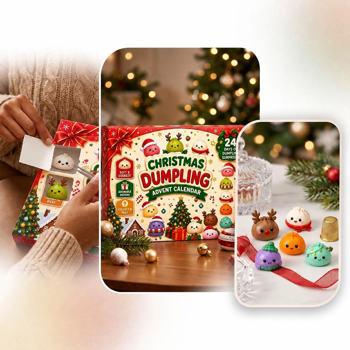 Advent Calendar 24 Squishy Toys Christmas Countdown