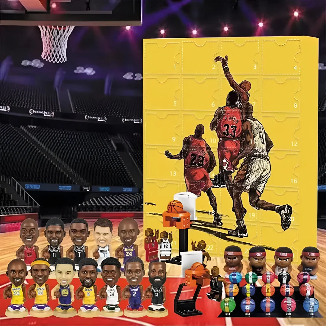 Advent Calendar Basketball Collectible Figures Freestanding