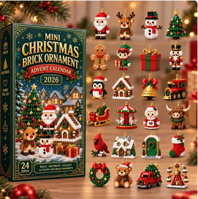 Advent Calendar Buildable Brick Ornaments Set of 24