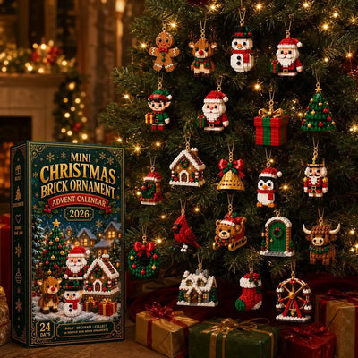 Advent Calendar Buildable Brick Ornaments Set of 24