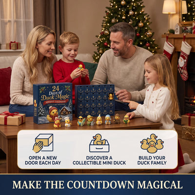 Advent Calendar Duck Figurines 24-Day Countdown
