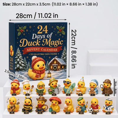 Advent Calendar Duck Figurines 24-Day Countdown