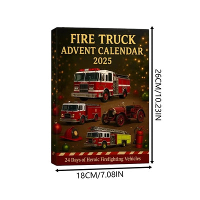 Advent Calendar Firefighter Playset 24 Toy Surprises