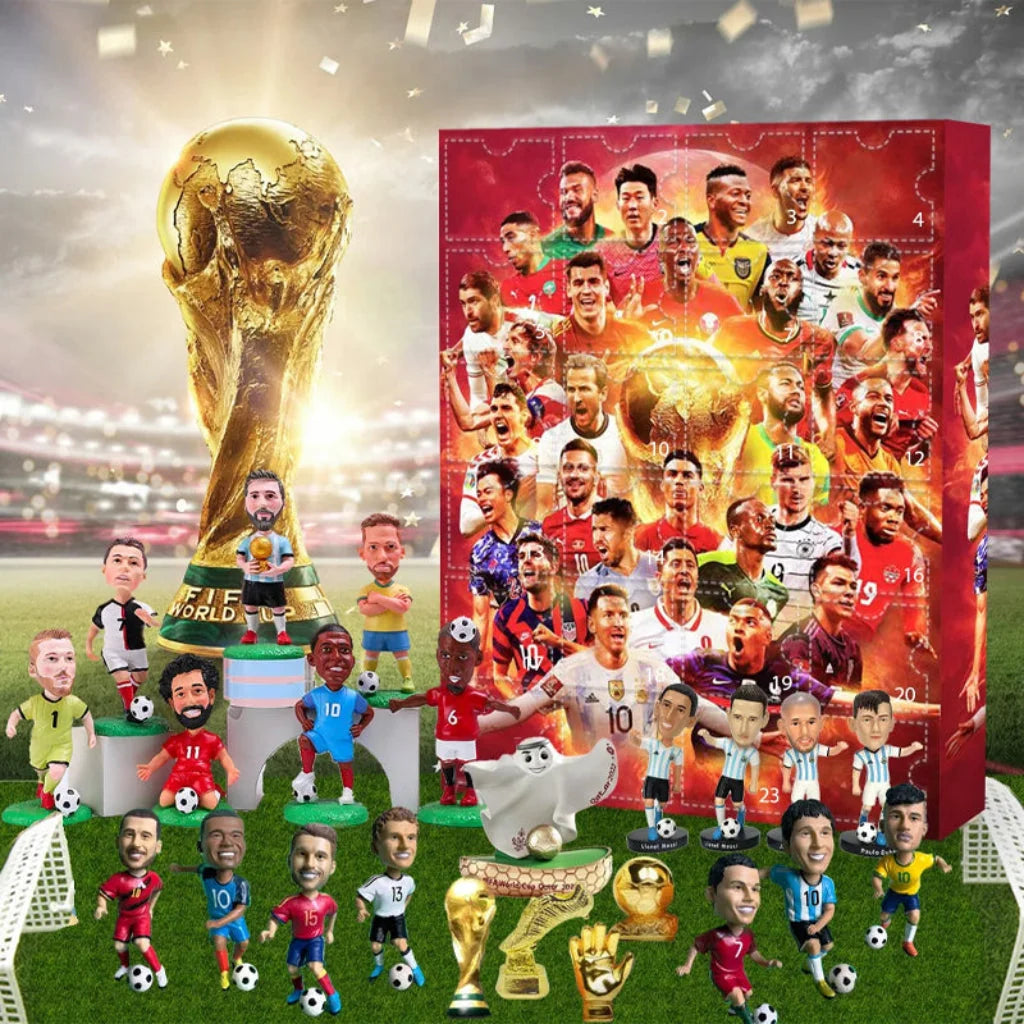 Advent Calendar Football Figures & Fan Items 24 Days