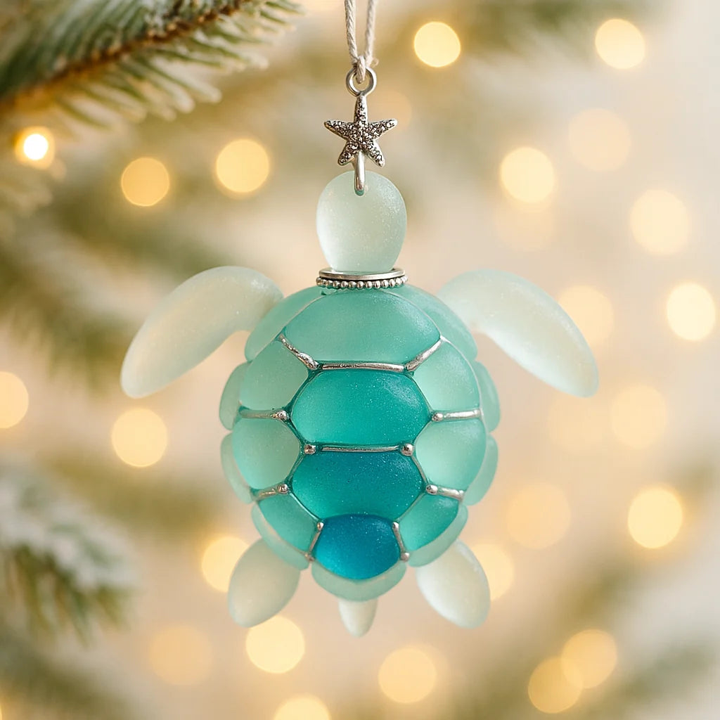 Advent Calendar Frosted Glass Ocean Ornaments Set of 24