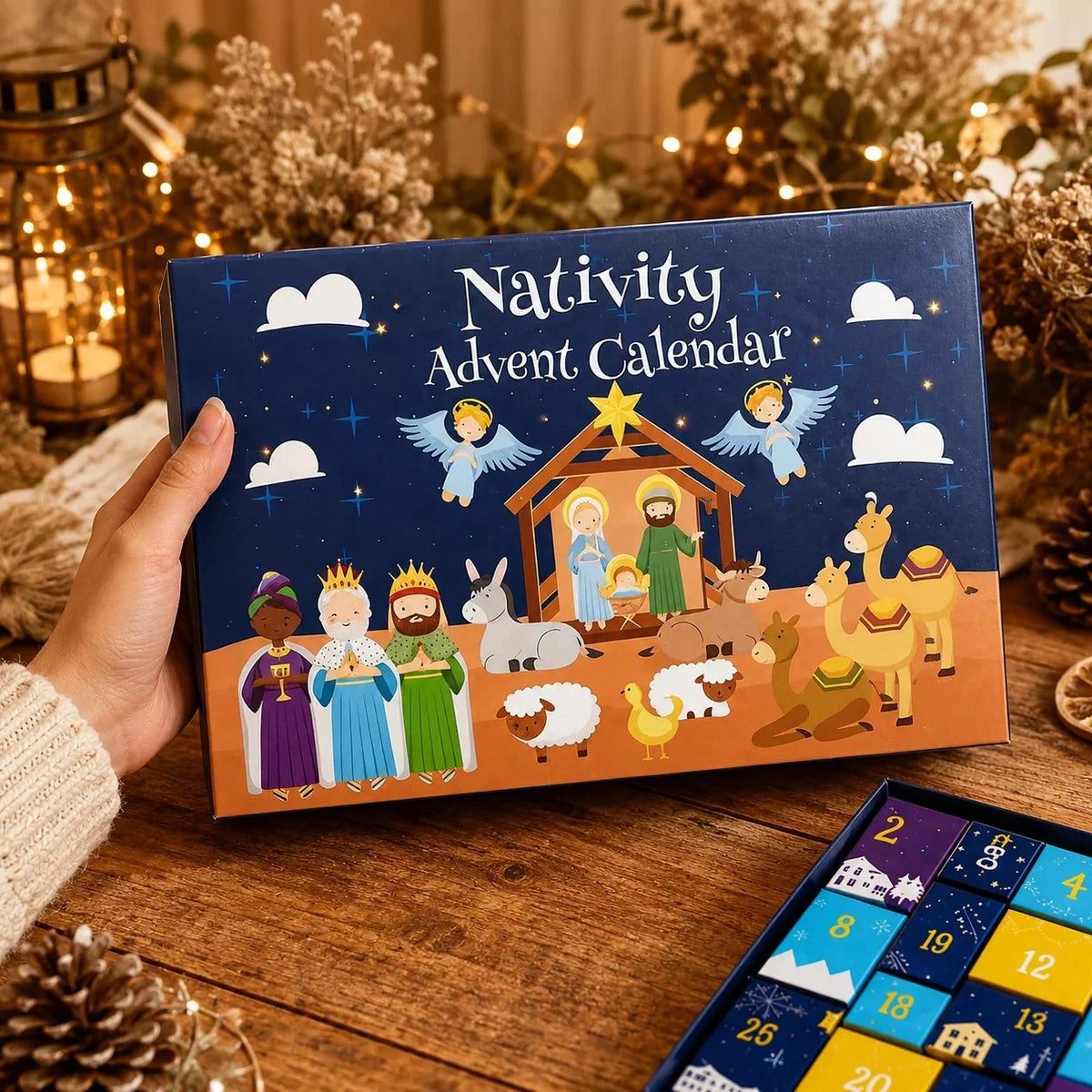 Advent Calendar Nativity Scene 25-Piece Set