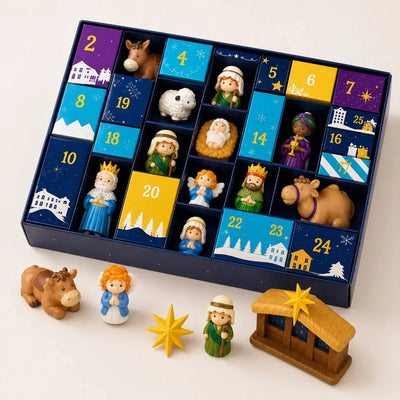 Advent Calendar Nativity Scene 25-Piece Set