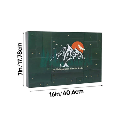 Advent Calendar Outdoor Survival Tools 24 Compartments