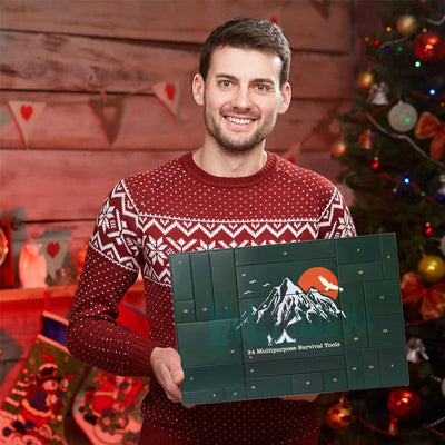 Advent Calendar Outdoor Survival Tools 24 Compartments
