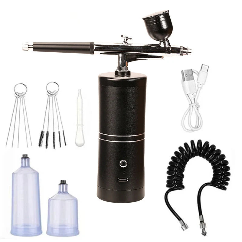 Airbrush Gun Cordless Rechargeable Adjustable Spray Pressure