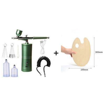 Airbrush Gun Cordless Rechargeable Precision Nozzle & Adjustable Pressure