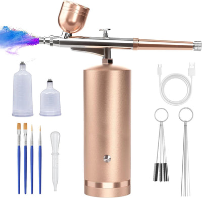 Airbrush Kit Cordless Rechargeable Precision Nozzle