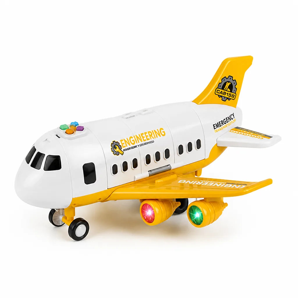 Airplane Toy Blinking Lights Aviation Role Play