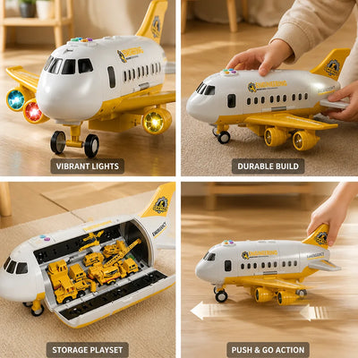 Airplane Toy Blinking Lights Aviation Role Play