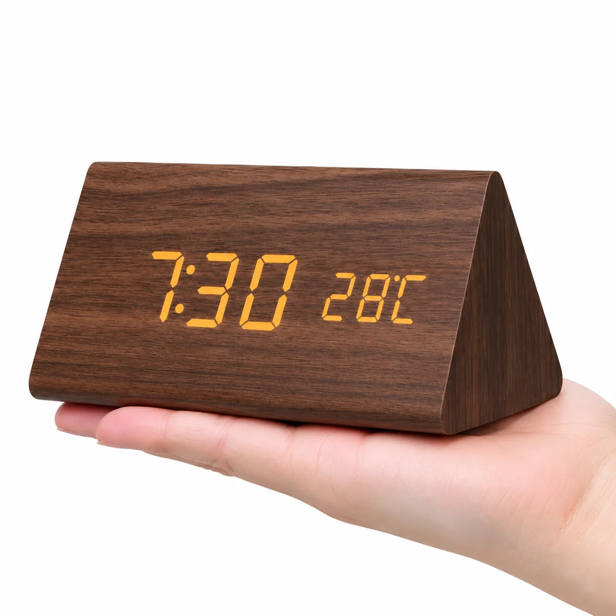 Alarm Clock Digital LED Time & Temperature Three Alarms