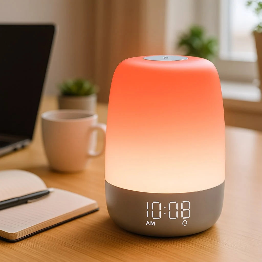 Alarm Clock Sunrise Simulation & Dimmable Night Light