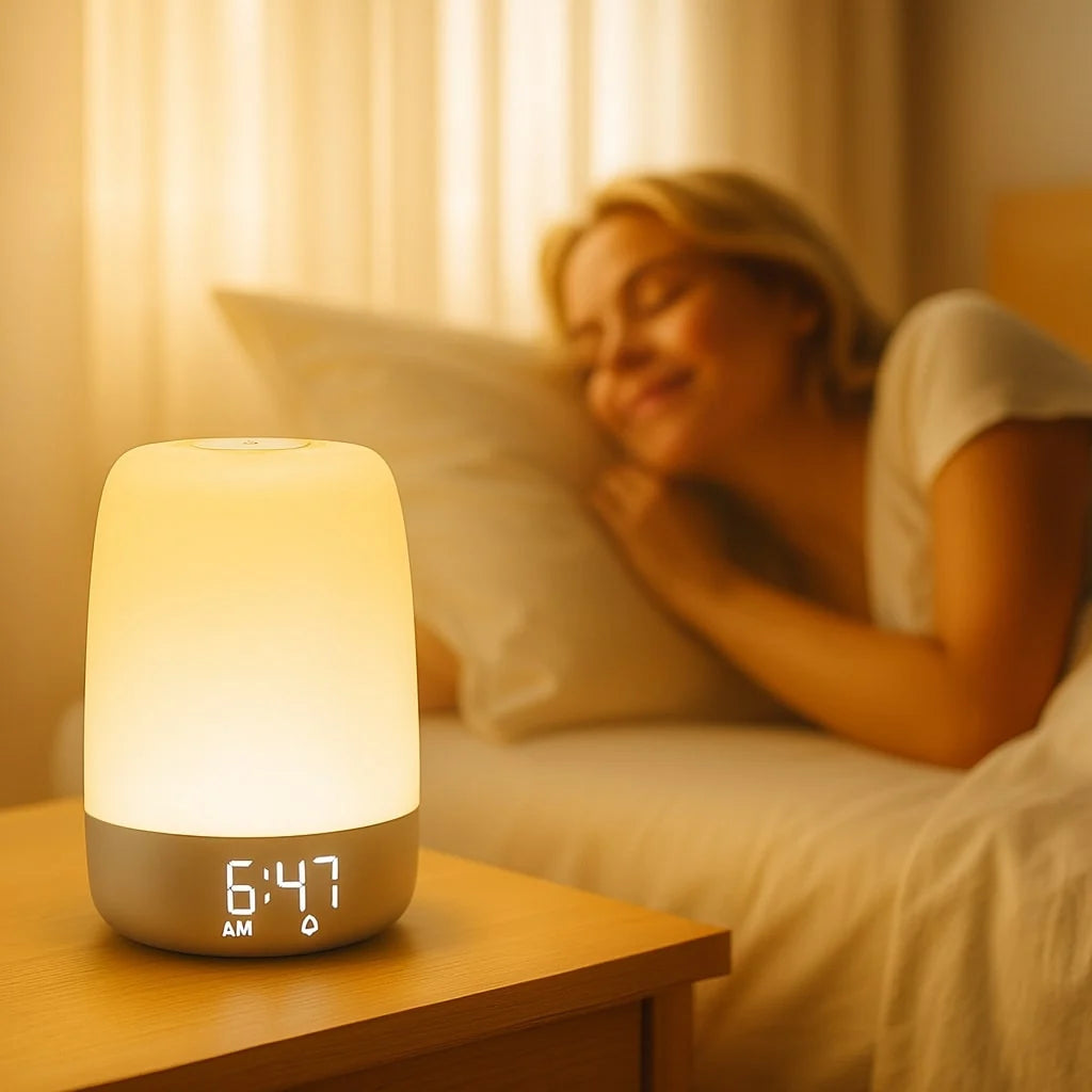 Alarm Clock Sunrise Simulation & Dimmable Night Light
