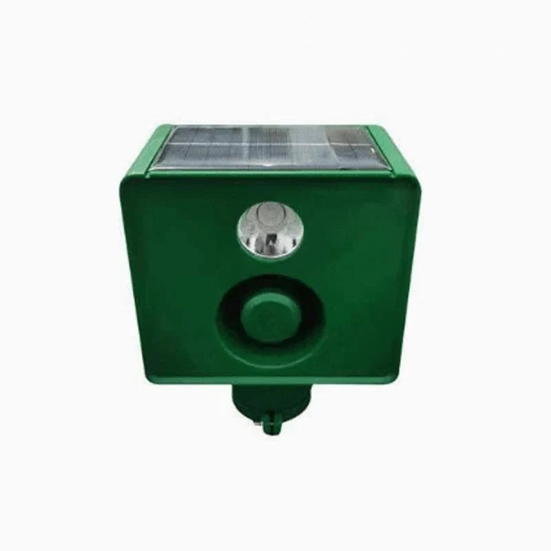 Animal Deterrent Solar Dual Flashing Lights & Alarm