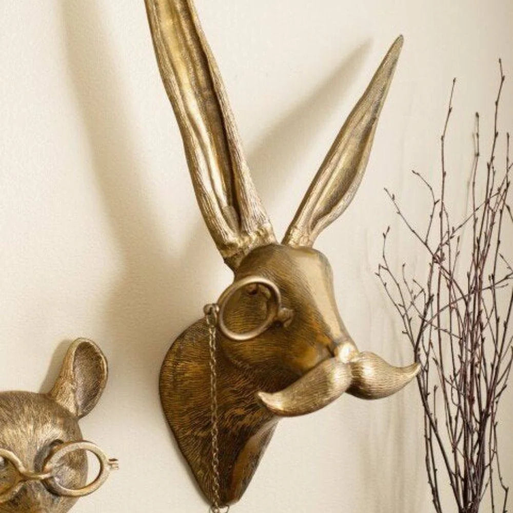 Animal Head Wall Decor Handcrafted Whimsical Easy Wall Mount
