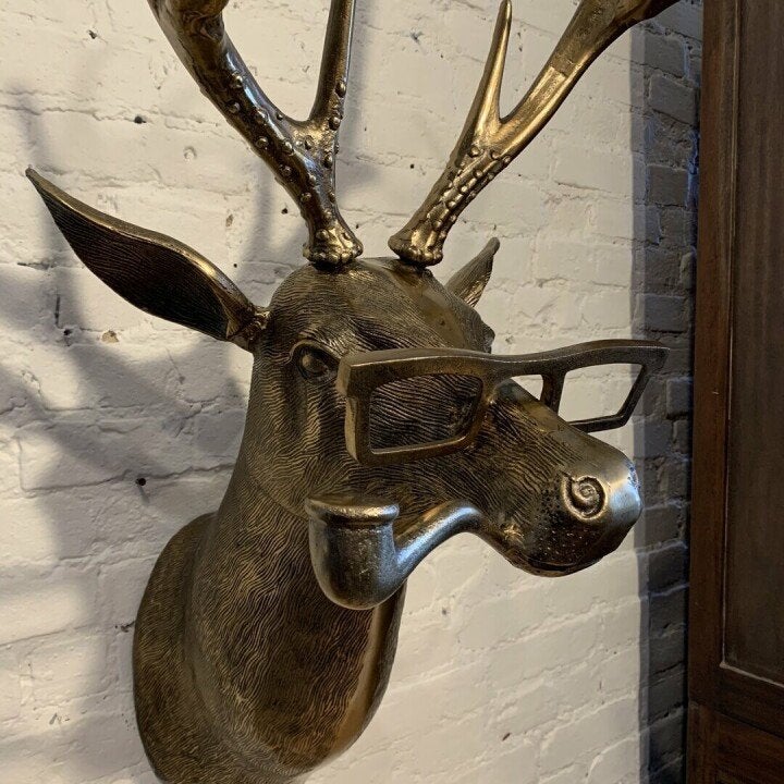 Animal Head Wall Decor Handcrafted Whimsical Easy Wall Mount
