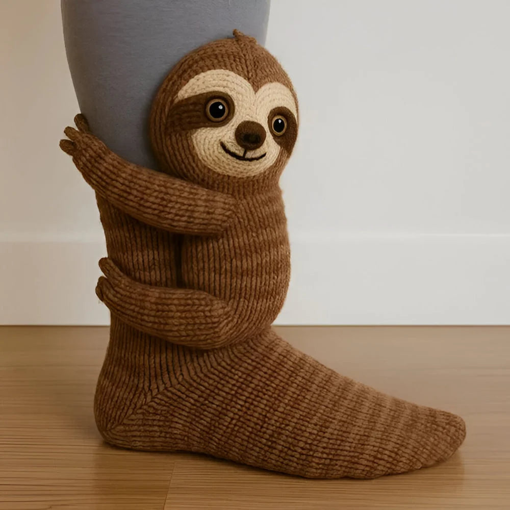 Animal Slipper Socks Soft Fleece Non-Slip Grip