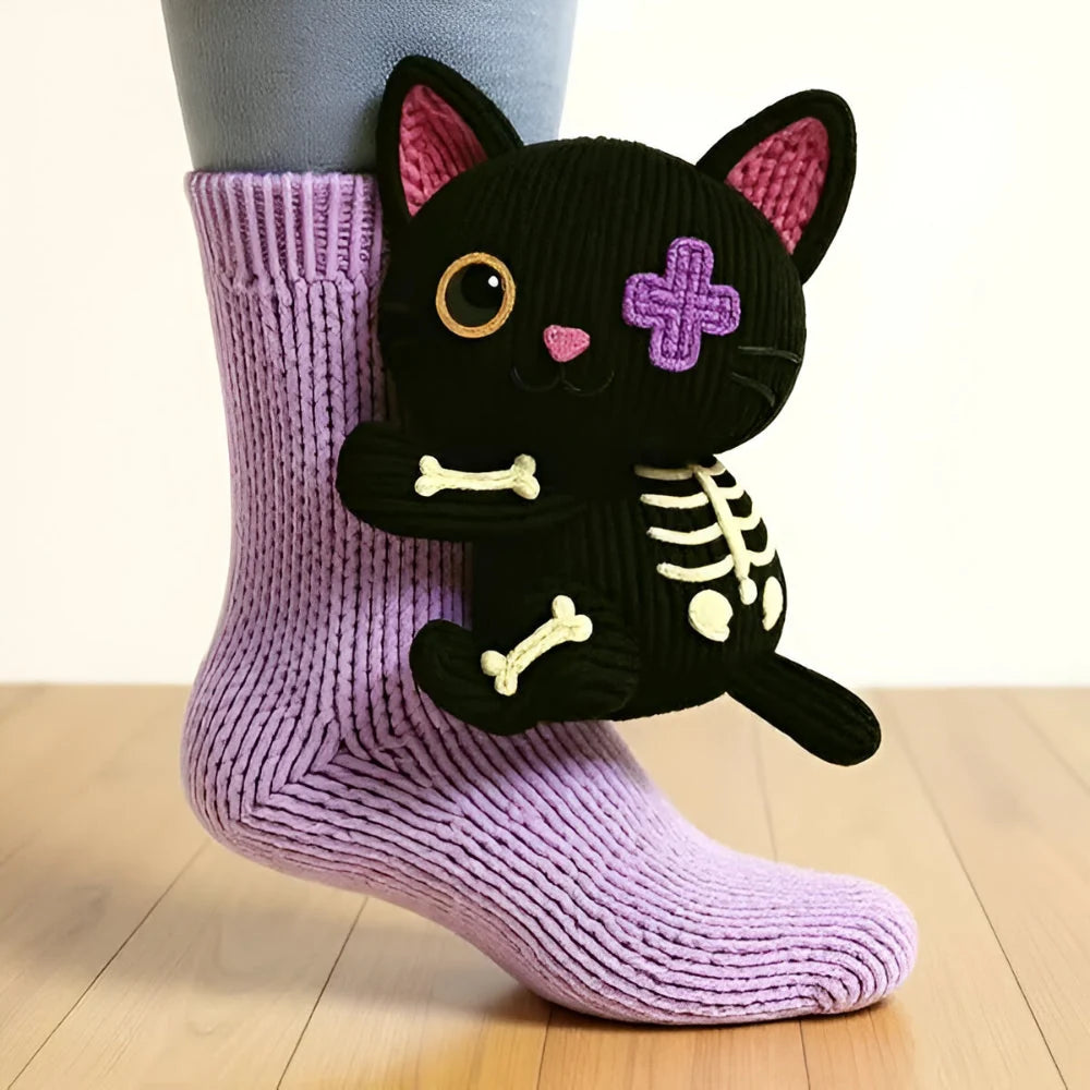 Animal Slipper Socks Soft Fleece Non-Slip Grip