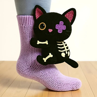 Animal Slipper Socks Soft Fleece Non-Slip Grip