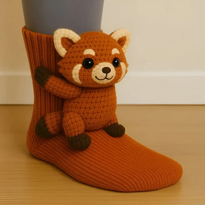 Animal Slipper Socks Soft Fleece Non-Slip Grip
