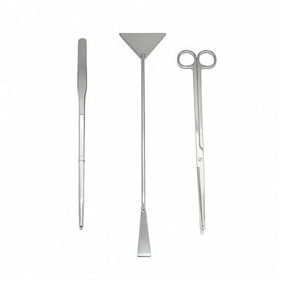 Aquarium Aquascaping Tool Set Stainless Steel Ridged Grip