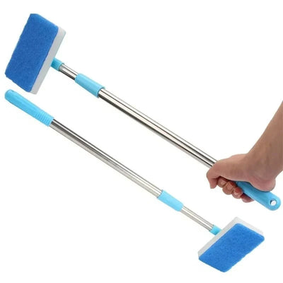 Aquarium Cleaner Telescoping 22-37 Inch Rotating Head Dual Pad