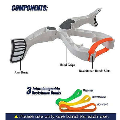 Arm & Shoulder Resistance Trainer Adjustable Resistance Ergonomic Grips