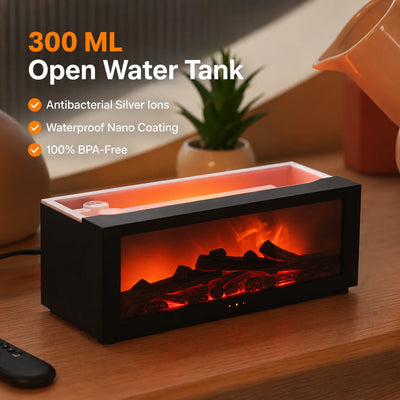 Aroma Diffuser Flameless 3D Flame & Mood Light