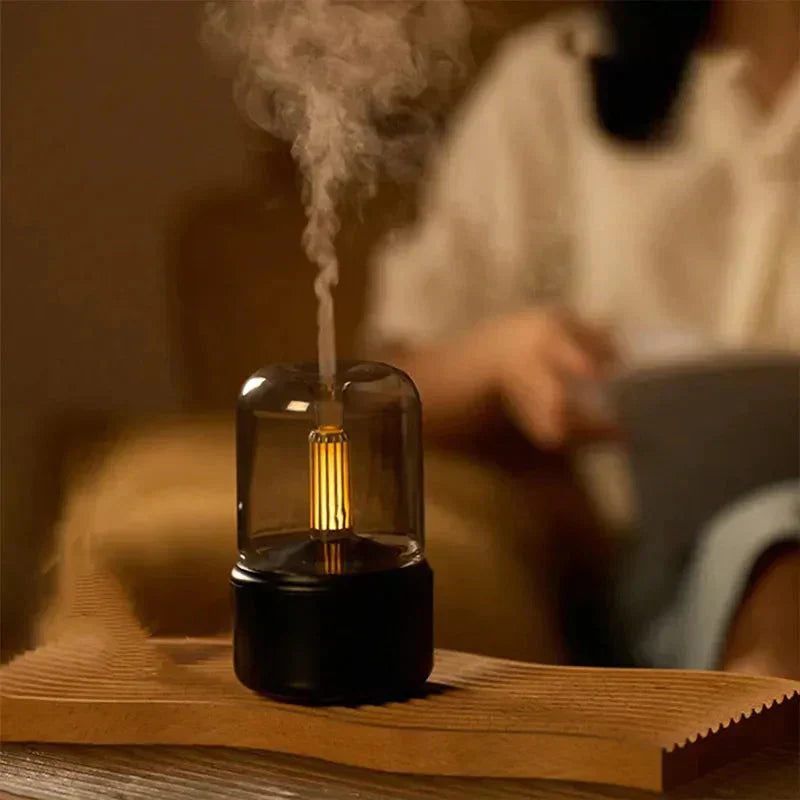Aroma Diffuser & Humidifier 2-In-1 Ultrasonic Candlelight