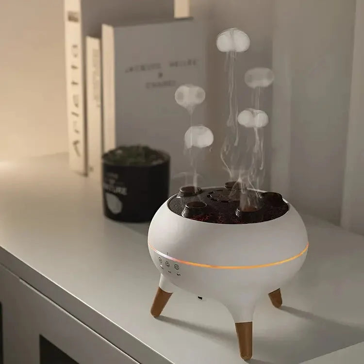 Aroma Diffuser & Humidifier Quiet Ultrasonic Jellyfish Mist