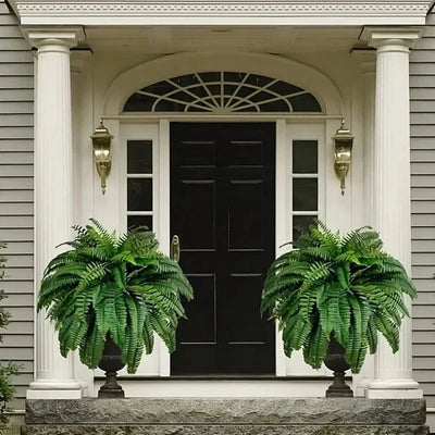 Artificial Boston Fern UV-Resistant Indoor & Outdoor 18-22 Inch