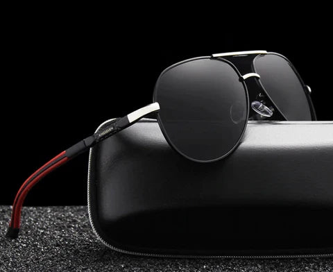 Aviator Sunglasses Polarized UV400 & Anti-Reflective Metal Frame