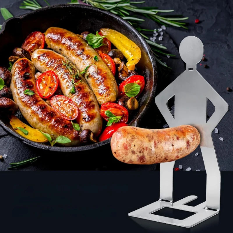 BBQ Sausage Holder Upright Stainless Steel Set of 2