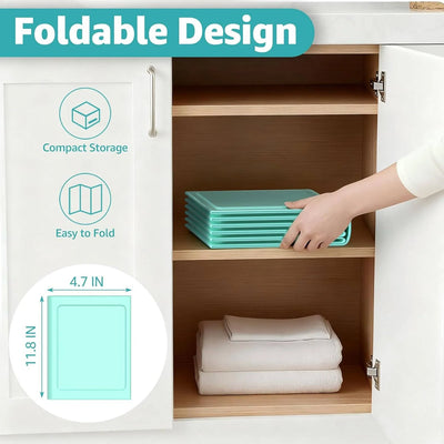 Baby Bathtub Collapsible Anti-Slip Built-In Drain