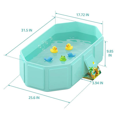Baby Bathtub Collapsible Anti-Slip Built-In Drain