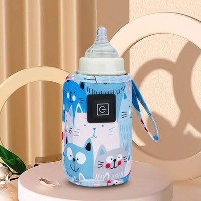 Baby Bottle Warmer Adjustable Temperature USB Powered Universal Fit