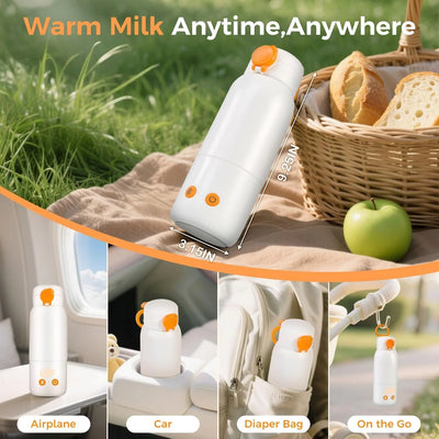 Baby Bottle Warmer Car Adapter 12-Foot Cord Automatic Shutoff