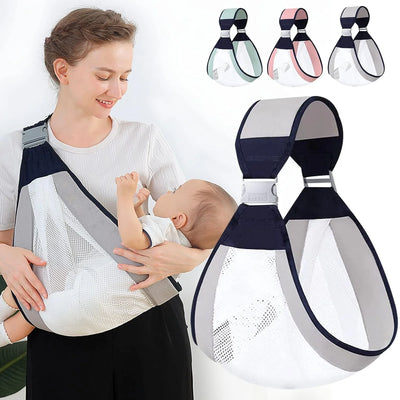 Baby Carrier Breathable Mesh Adjustable Fit One-Click Fastening