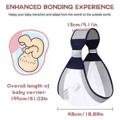 Baby Carrier Breathable Mesh Adjustable Fit One-Click Fastening