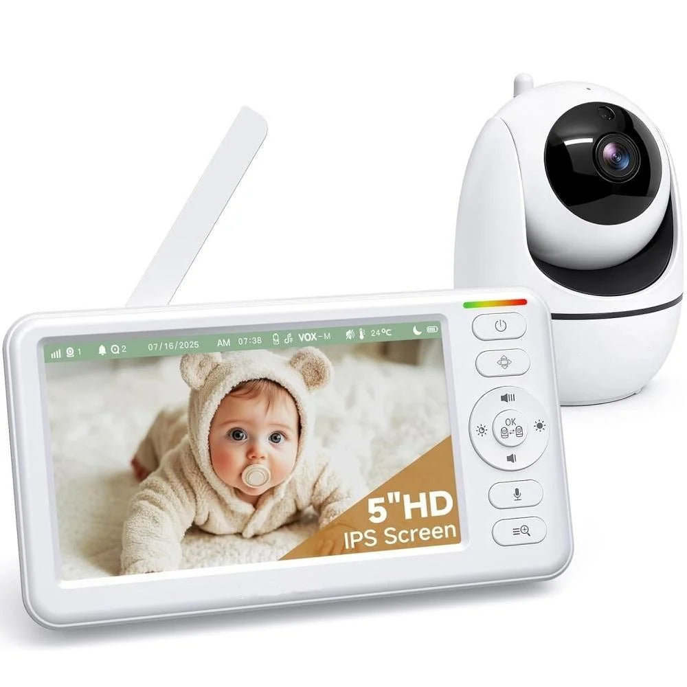 Baby Monitor 5-Inch HD Night Vision 1000 Feet Range