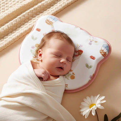 Baby Pillow U-Shaped Silicone Core & Velvet Cover